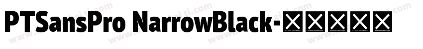 PTSansPro NarrowBlack字体转换